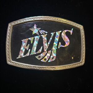 Holographic Elvis Belt Buckle